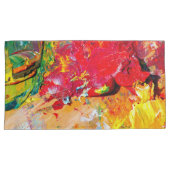 Abstract Palet Van De Kunstenaar Kussensloop (Voorkant-Rechts)