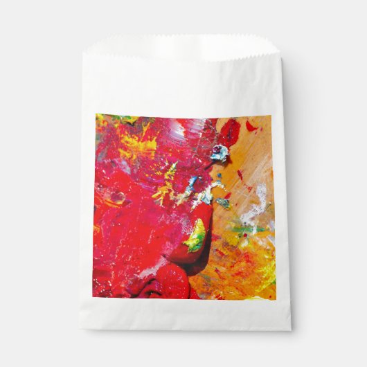 Abstract Palet van de Opgewekte Kunstenaar Bedankzakje (Voorkant)