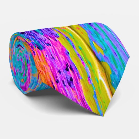 Abstract Paletmes Art Stropdas 3 (Opgerold)