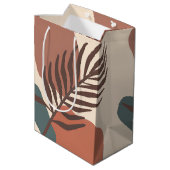 Abstract palmbblad minimalistische kunst medium cadeauzakje (Achterkant Gekanteld)