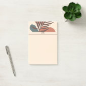 Abstract palmbblad minimalistische kunst monogram post-it® notes (Kantoor)