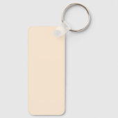 Abstract palmbblad minimalistische kunst monogram sleutelhanger (Achterkant)