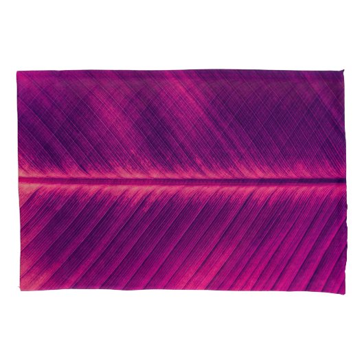 Abstract palmblad: getinte ader kussensloop (Voorkant)