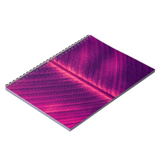 Abstract palmblad: getinte ader notitieboek (Linkerzijde)