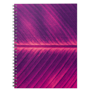 Abstract palmblad: getinte ader notitieboek