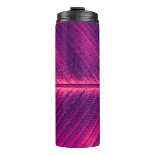 Abstract palmblad: getinte ader thermosbeker (Voorkant)