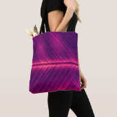 Abstract palmblad: getinte ader tote bag (Dichtbij)