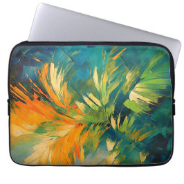 Abstract Palmuitbarsting – Tropische Energie in Be Laptop Sleeve