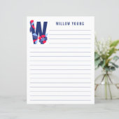 Abstract papier met flessenalfabet (Staand voorkant)