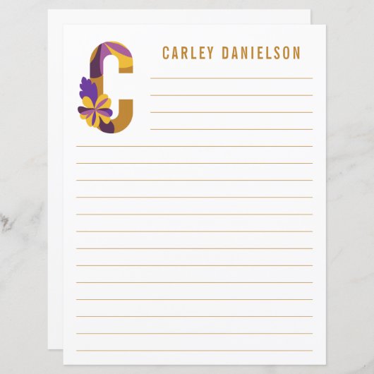 Abstract papier met flessenalfabet (Voorkant / Achterkant)