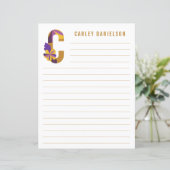 Abstract papier met flessenalfabet (Staand voorkant)