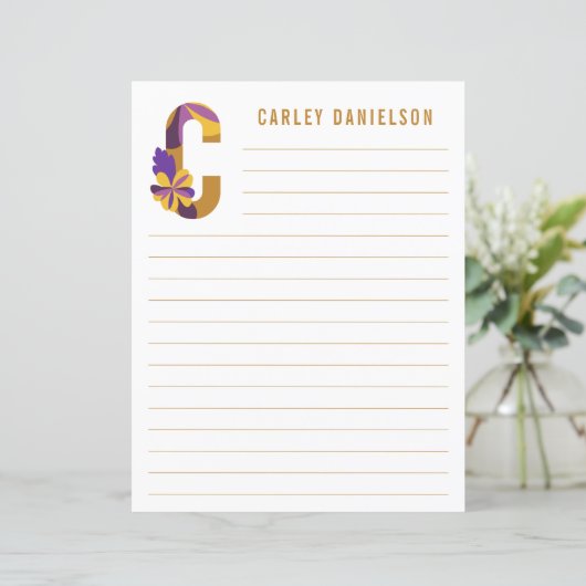 Abstract papier met flessenalfabet (Staand voorkant)