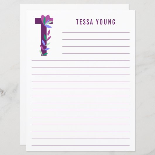 Abstract papier met flessenalfabet (Voorkant / Achterkant)