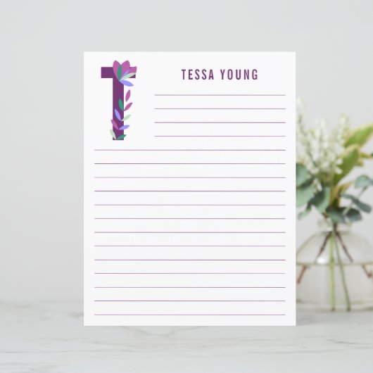 Abstract papier met flessenalfabet (Staand voorkant)