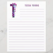 Abstract papier met flessenalfabet (Voorkant)