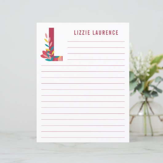 Abstract papier met flessenalfabet (Staand voorkant)