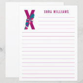 Abstract papier met flessenalfabet (Voorkant / Achterkant)