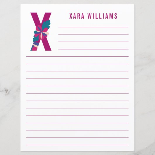 Abstract papier met flessenalfabet (Voorkant)