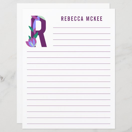 Abstract papier met flessenalfabet (Voorkant / Achterkant)