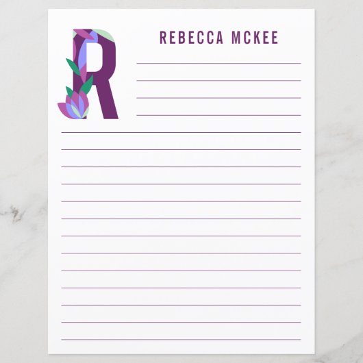 Abstract papier met flessenalfabet (Voorkant)