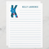 Abstract papier met flessenalfabet (Voorkant / Achterkant)