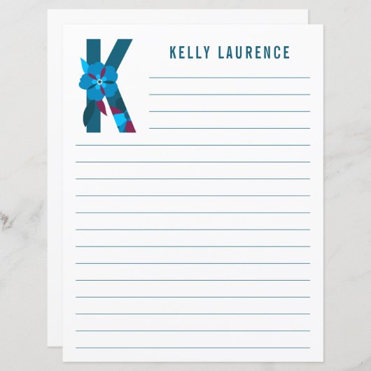 Abstract papier met flessenalfabet (Voorkant / Achterkant)