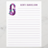 Abstract papier met flessenalfabet (Voorkant)