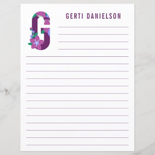 Abstract papier met flessenalfabet (Voorkant)