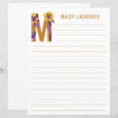 Abstract papier met flessenalfabet (Voorkant / Achterkant)