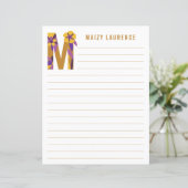 Abstract papier met flessenalfabet (Staand voorkant)