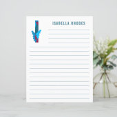 Abstract papier met flessenalfabet (Staand voorkant)