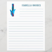 Abstract papier met flessenalfabet (Voorkant)