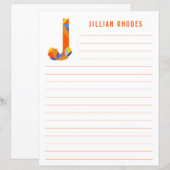 Abstract papier met flessenalfabet (Voorkant / Achterkant)