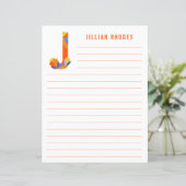 Abstract papier met flessenalfabet (Staand voorkant)