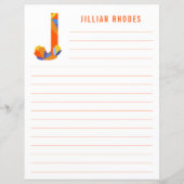 Abstract papier met flessenalfabet (Voorkant)