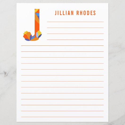 Abstract papier met flessenalfabet (Voorkant)