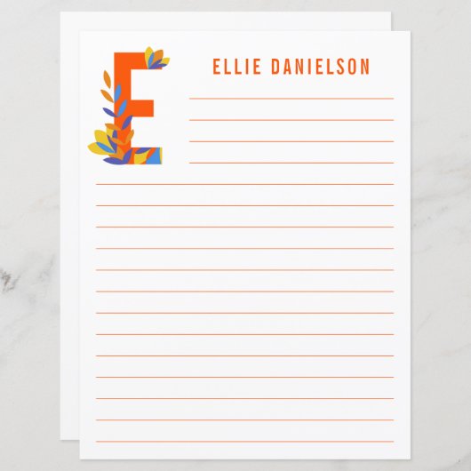 Abstract papier met flessenalfabet (Voorkant / Achterkant)