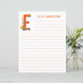 Abstract papier met flessenalfabet (Staand voorkant)