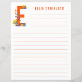 Abstract papier met flessenalfabet (Voorkant)