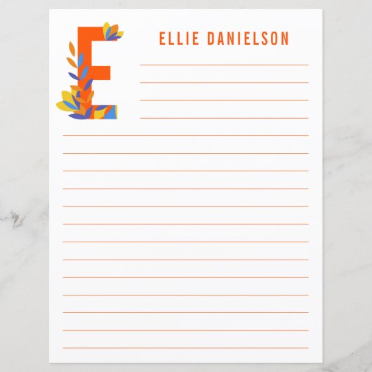 Abstract papier met flessenalfabet (Voorkant)