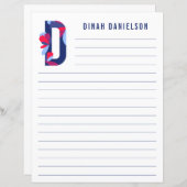 Abstract papier met flessenalfabet (Voorkant / Achterkant)