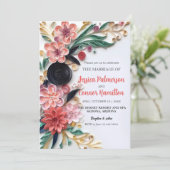 Abstract papier met vier finale bruiloft Griekenla Kaart (Staand voorkant)