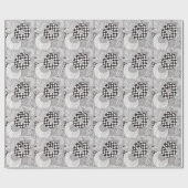 Abstract papier met zwarte en witte doedels (Vlak)