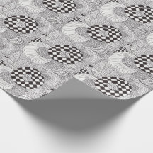 Abstract papier met zwarte en witte doedels