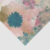 Abstract papier van bloemcollageweefsel (Detail)