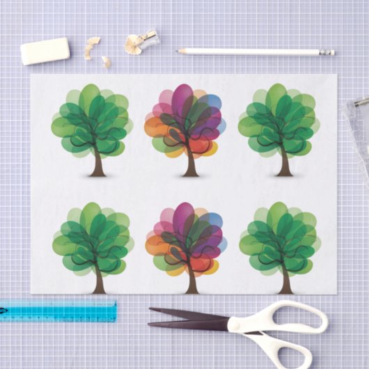 Abstract papier voor weefsel van bomen (Craft)