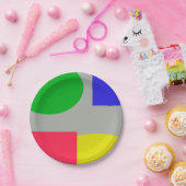 Abstract Papieren Bordje (Feest)