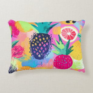 Abstract Paradijs Tropisch Fruit Fiesta Accent Kussen