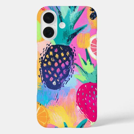 Abstract Paradijs Tropisch Fruit Fiesta Case-Mate iPhone Case (Achterkant)
