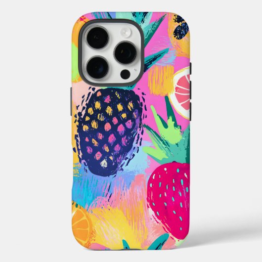 Abstract Paradijs Tropisch Fruit Fiesta Case-Mate iPhone Case (Achterkant)
